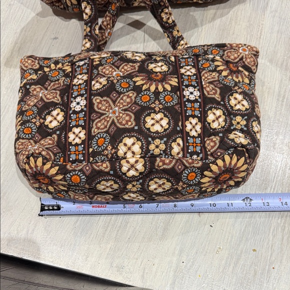 Vera Bradley Brown Floral Tote Bag Set - Picture 6 of 12